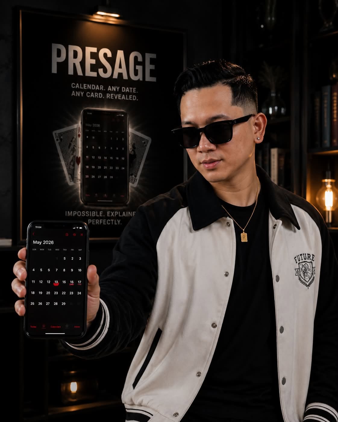 PRESAGE reveal on phone